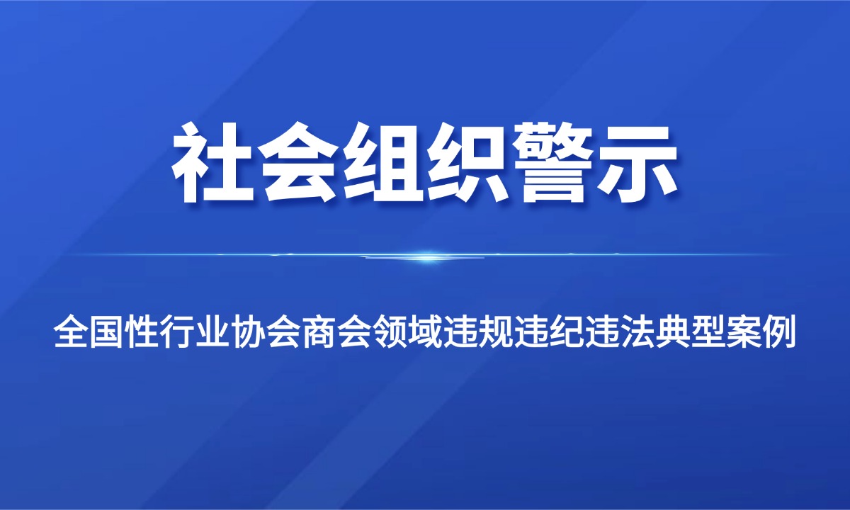 全国性行业协会商会领域违规违纪违法典型案例